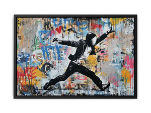 Street Art Painting Canvas Print