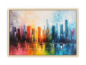 Modern Abstract City Painting Art Print