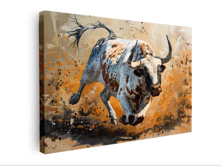 Bull Painting canvas Print