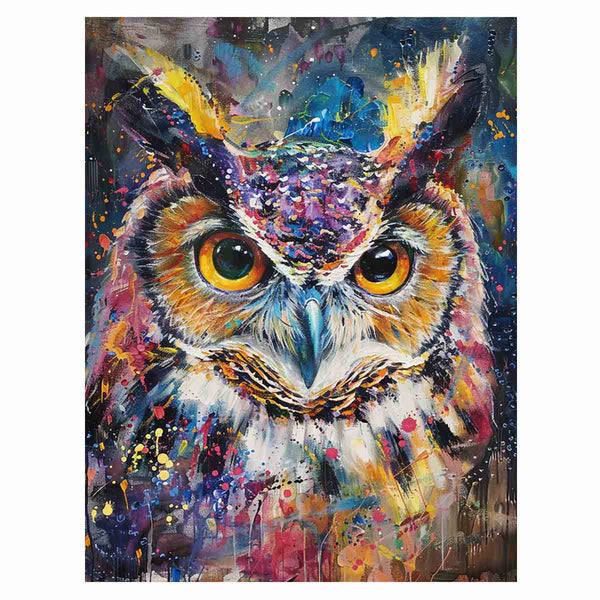  Owl Canvas Painting Art Print