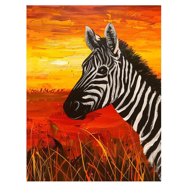 Zebra Painting Art Print