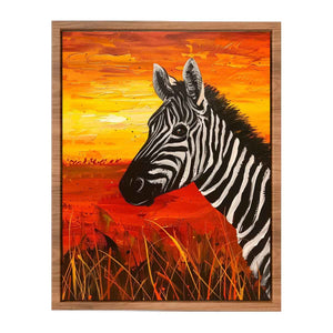 Zebra Painting Poster