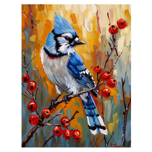 Blue Jay Painting Art Print