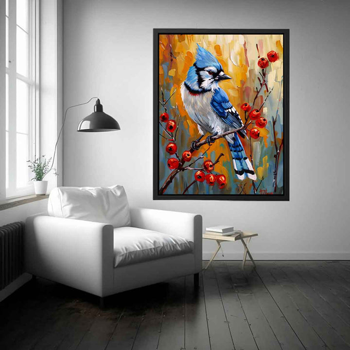 Blue Jay Painting Art Print