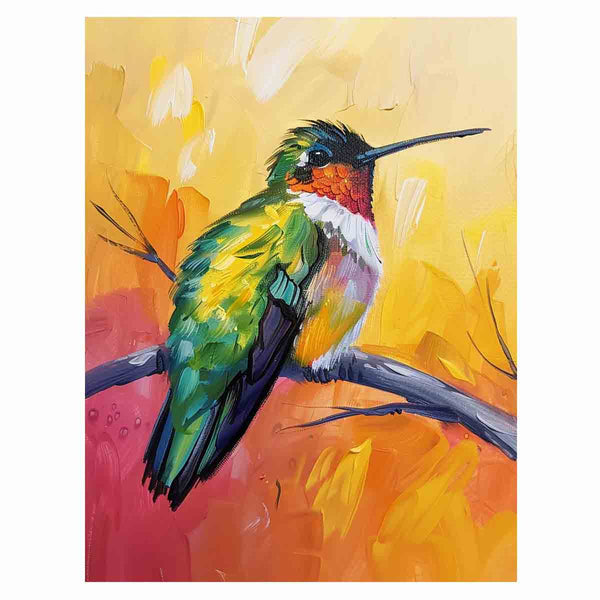 Humming Bird Painting Art Print