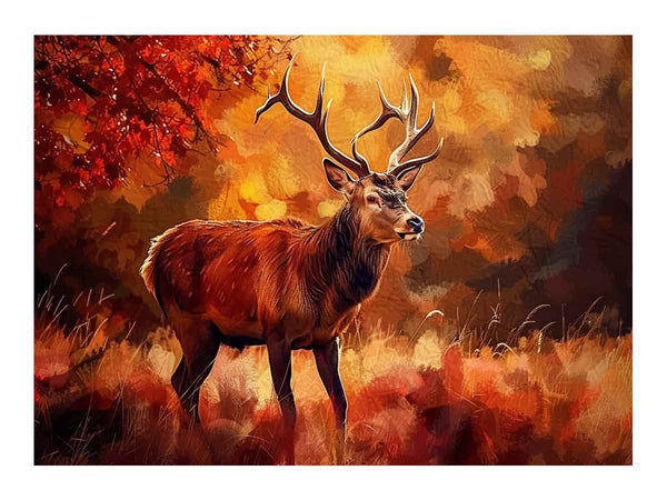 Deer  Painting Art Print