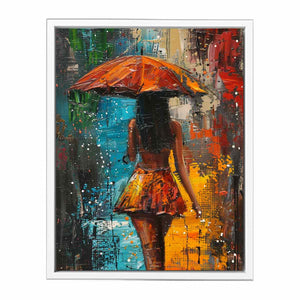 Umbrella Painting Framed Print