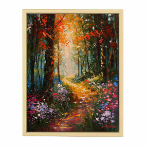 Floral Forest Painting Art Print