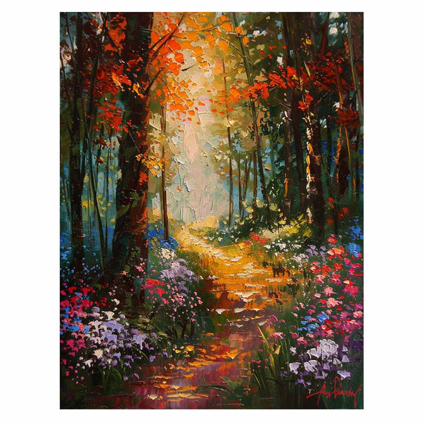 Fine Art  Forest Painting Art Print