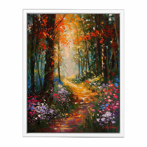 Floral Forest Painting Framed Print
