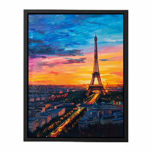 Eiffel Painting Canvas Print