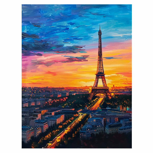 Eiffel Tower Painting Art Print