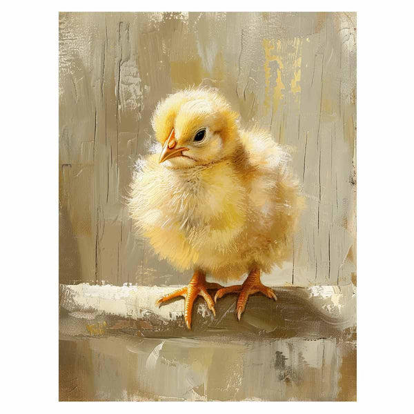 Baby Chicken Art Painting Art Print