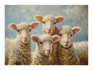 Baby Sheeps Painting
