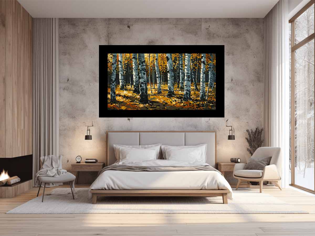 Birch Trees Painting
