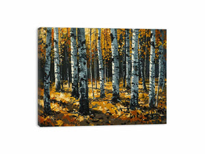 Birch Trees Painting