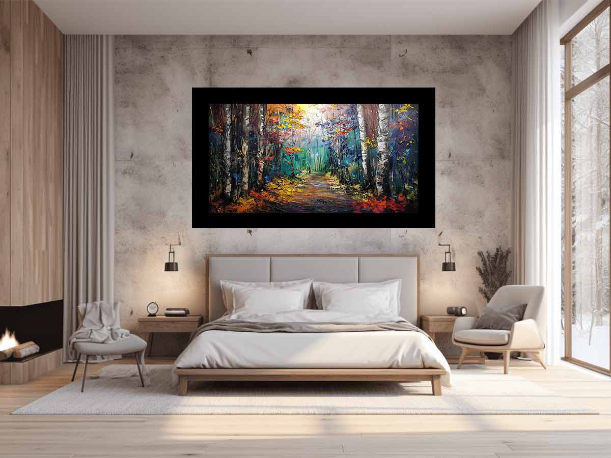 Birch Forest Painting