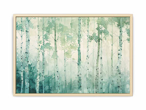 Birch Trees watercolor Art Print