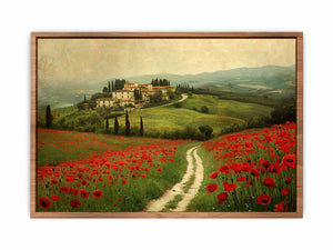 Beautiful Field Of Poppies Poster