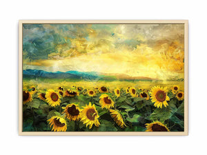 Sunflower Field Oil Painting Art Print