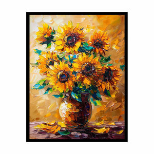 Vase Of Sunflowers Canvas Print