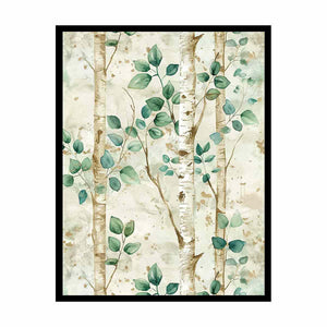 Birchtree Watercolor Painitng