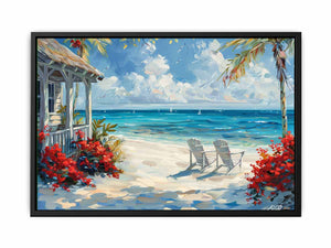 Island Cottage Canvas Print