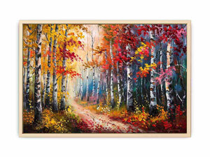 Red Forest Art Print