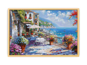 Beach Side Living Streched canvas