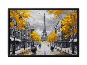 Eiffel Paris Street Canvas Print