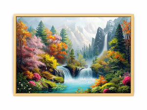 Beatifull Waterfall Streched canvas