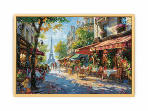 Pairs Street Painting Streched canvas