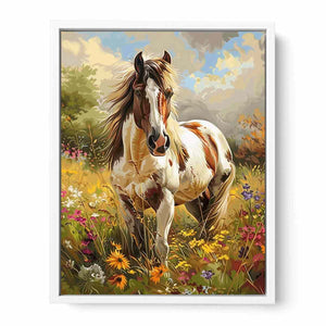Pony Painting Framed Print