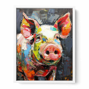 Pig Painting Framed Print