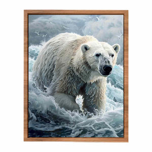 Polar Bear Painting Poster
