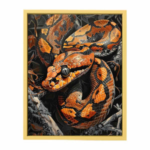 Snake Painting Streched canvas