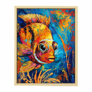 Golden Fish Painting Art Print