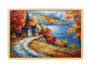 Autumn Road Streched canvas