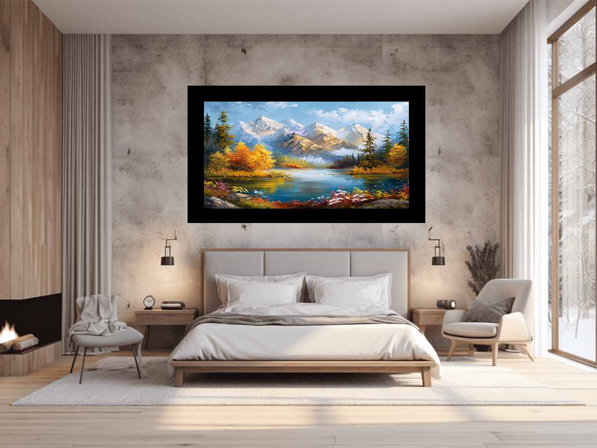 Forest Lake Painting