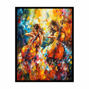 Music ViolIn Painting Canvas Print