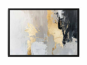 Black Gold Abstract Canvas Print