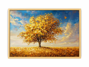 Gold Tree Painting Streched canvas