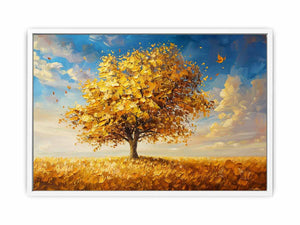 Gold Tree Painting Framed Print