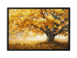 Golden Tree Painting Canvas Print