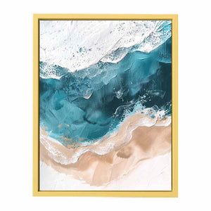 Tricolor Ocean Painting Streched canvas