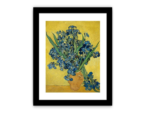 Vase Of Irises By Van Gogh Framed Print