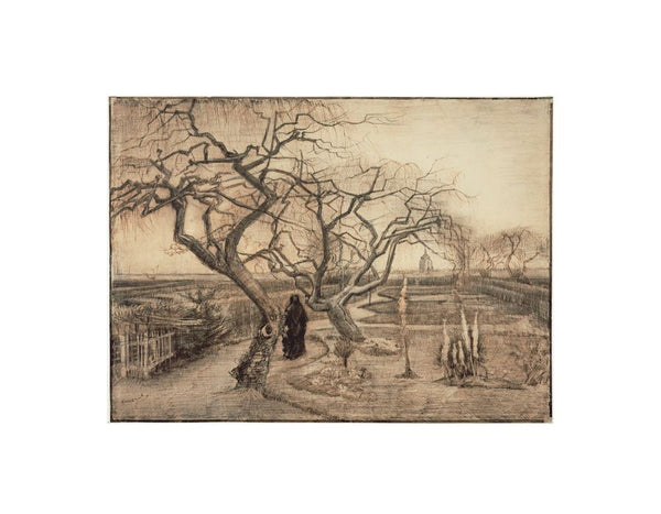 Winter garden by Van Gogh Canvas Print