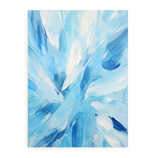 Blue And White Abstract Painting