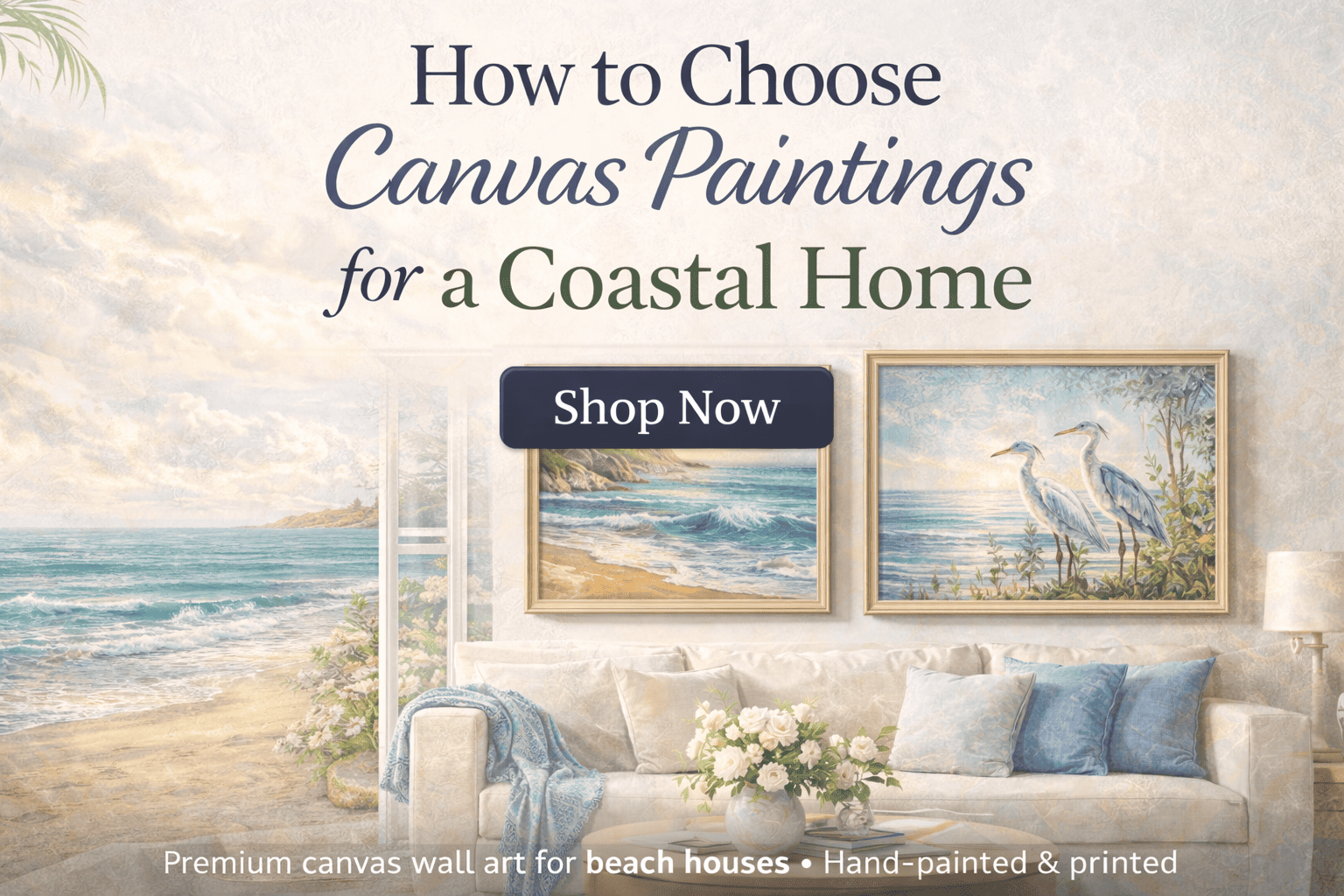 How to Choose Canvas Paintings for a Coastal Home