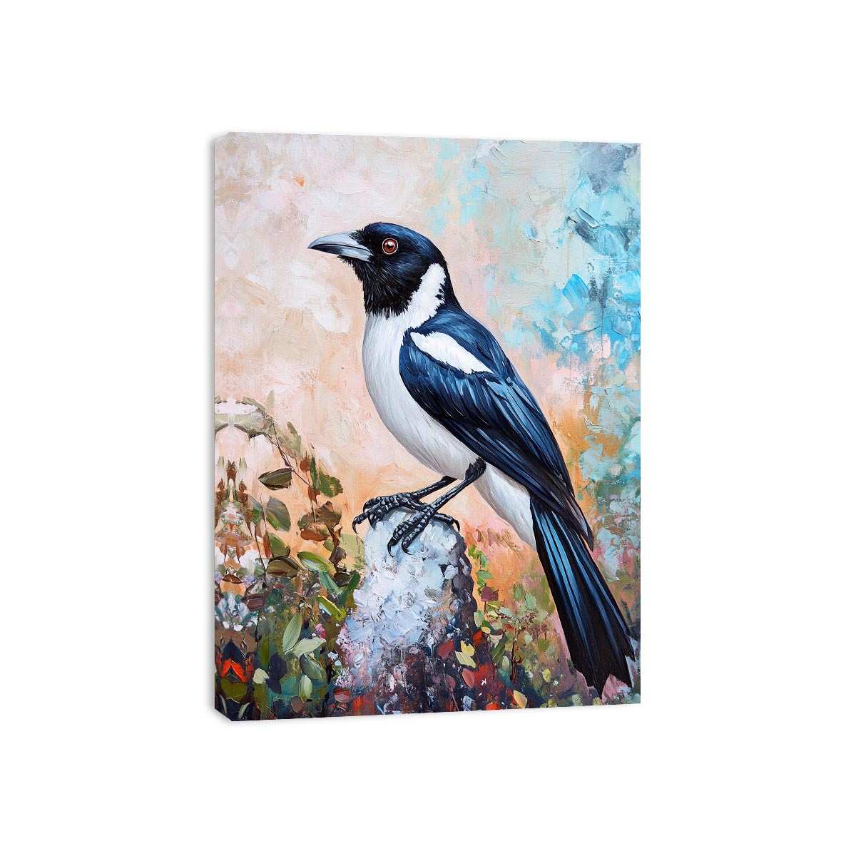 Magpie Poster Australian Magpie Art – Canvas Art Prints